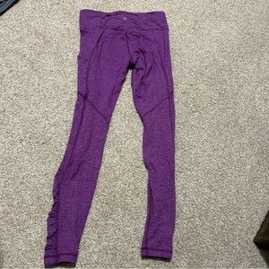 Purple Lululemon Leggings with Pockets